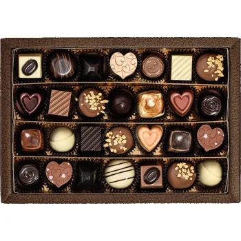 Bonboniéra JANEK Krabička s pralinkami a lanýži 28 ks