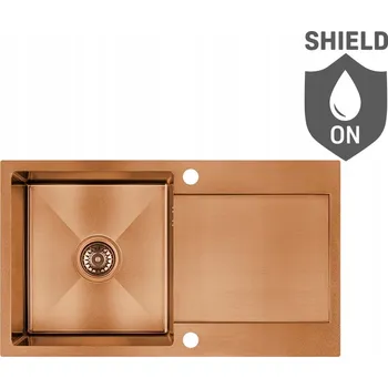 Granitový dřez Jednokomorový dřez Laveo Marmara ocel