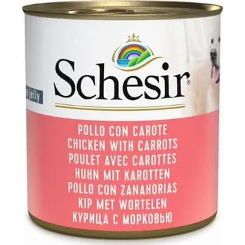 Krmivo pro psa Schesir Dog Adult kuřecí s mrkví 285 g