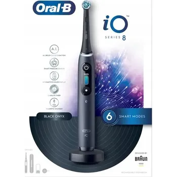 Elektrický zubní kartáček Černé magnetické Kartáček Pouzdro Oral-B iO 8