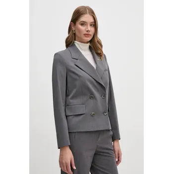 Dámské oblečení Blazer s příměsí vlny Sisley 2JYQLW02N šedá 90Y, vel. 38