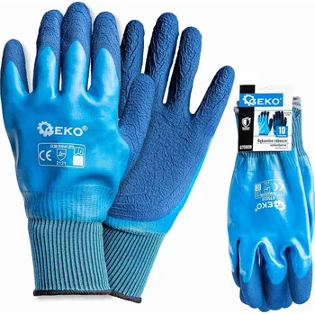 Pracovní rukavice Geko Pracovní rukavice voděodolné velikost 10 /polyester - latex/ (12/120)