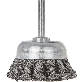 Brusný kartáč Geko Drátěná čelní kartáč, spletená 50 mm s trnem (100)