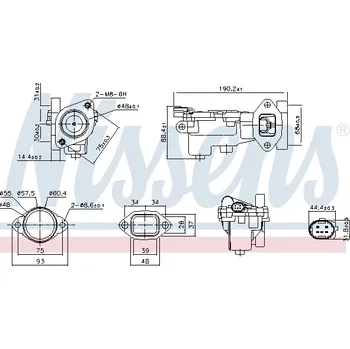 Turbodmychadlo AGR-Ventil NISSENS 98519