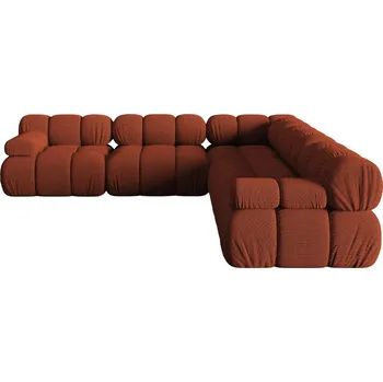 Pohovka Micadoni Terakotově oranžová rohová pohovka Bellis 282 cm