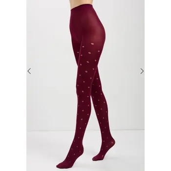 Dámské punčochy Punčochy CONTE - ENJOY Barva: marsala, Velikost: 2-S