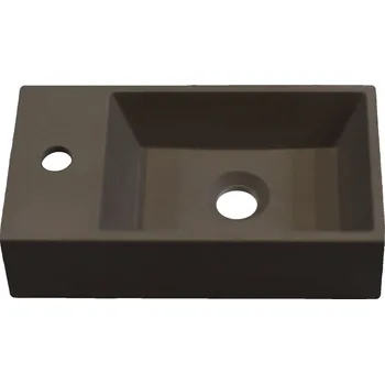 Nástěnné umyvadlo obdélníkové Ideal.X 22 cm šedé