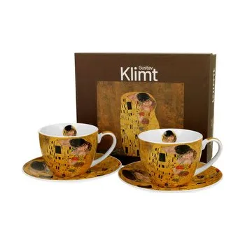 2 filiżanki ze spodkami THE KISS CLASSIC inspired by Klimt