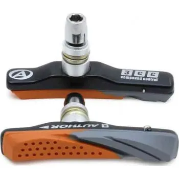 Brzda na kolo Brzdové botky Author ABS-3CC Alu, výměnné catridge, sada 4 ks