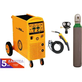 Svářečka GAMASTAR 1950LS PFC + kabely + hořák + ventil + lahev, záruka 3+2 roky SET PRO
