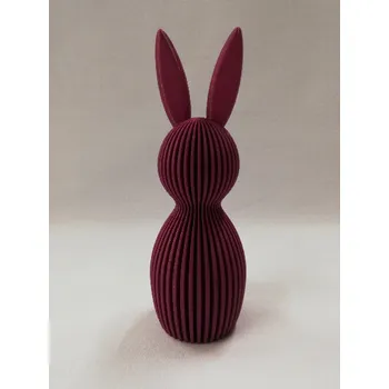 Velikonoční dekorace Velikonoční dekorace - výtisk 3D - 13 x 4,5 cm - zajíc - fialový