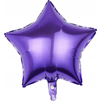 Balónek HVĚZDA 18" fóliový balónek FIALOVÝ 45 cm purple