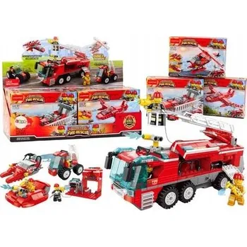 ostatní stavebnice Hasiči Loď Letadlo Vrtulník Stavebnice Konstrukční Kostky MIX