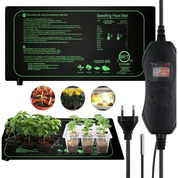 Teraristika TOPNÝ ROHOŽ DO TERÁRIA 52 x 24 cm 50W PRO PLAZY ROSTLINY S REGULACÍ