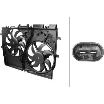 Motor automobilu Větrák chlazení motoru HELLA 8EW 366 420-171