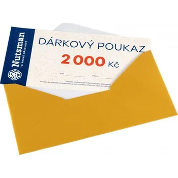 Nutsman Dárkový tištěný poukaz 2000 Kč