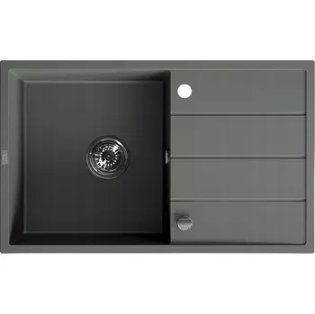 Granitový dřez Jednokomorový granitový dřez Laveo šedý