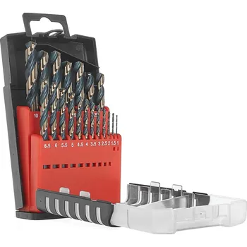 Příslušenství k nářadí Geko Sada vrtáků do kovu HSS 1,0–10,0 mm, 19 ks (10/20)