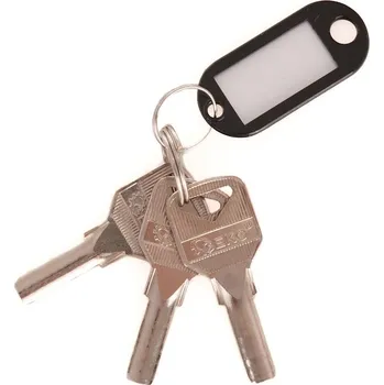 Geko Přívěsky - identifikátory na klíče černé 10 ks (200)