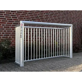 Fotbalová branka Nerozbitná hliníková mini branka 180×120 cm (Bezúdržbová mini branka pro školní a veřejná hřiště se zadní hliníkovou stěnou)