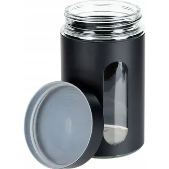 Dóza na potraviny Skleněná dóza na sypké potraviny se šroubovacím víkem 1 l
