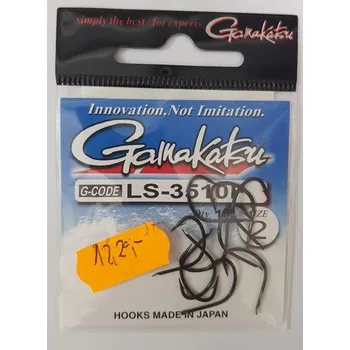 Rybářský háček Zemní Háčky Gamakatsu , s protihrotem, samonasazovací na kapry, 10 ks