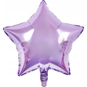 Balónek HVĚZDA 18" fóliový balónek FIALOVÝ 45 cm lila