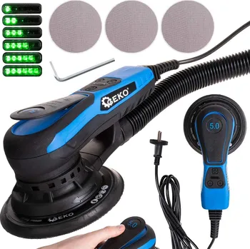 excentrická bruska Geko Bezkartáčová excentrická bruska 150 mm 350 W s regulací otáček (6)