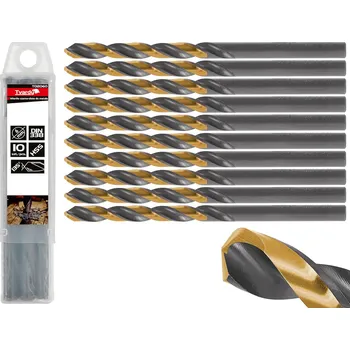 Příslušenství k nářadí Geko Černozlaté vrták do kovu HSS 6,00 mm (10/100/1000)