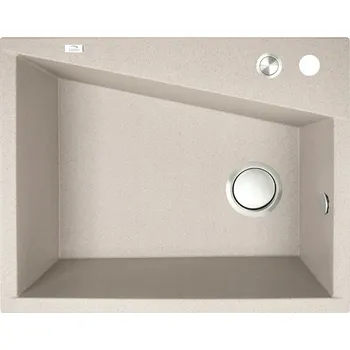 Granitový dřez Jednokomorový granitový dřez Laveo GRENADA béžový