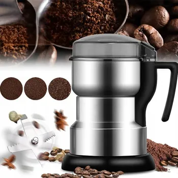 Kuchyňský mlýnek ELEKTRICKÝ MLÝNEK NA KÁVU OŘECHY OBILÍ SILNÝ ELEKTRICKÝ PRO MLENÍ