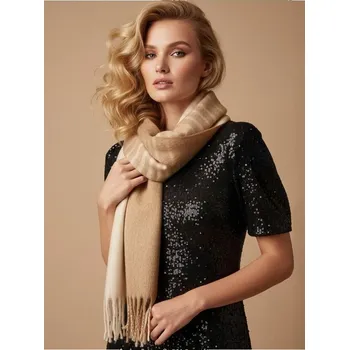 Sinsay - Šál s třásněmi - vícebarevná - 195GB-MLC - 195GB-MLC-ONE