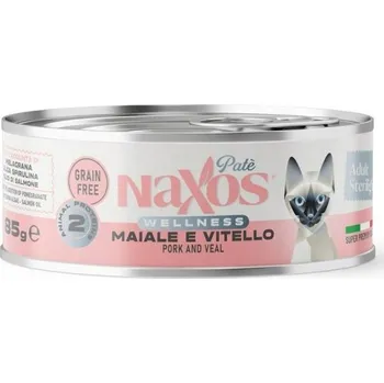 Krmivo pro kočku NAXOS CAT STERILIZED Konzerva pro kastrované kočky s vepřovým masem 85g