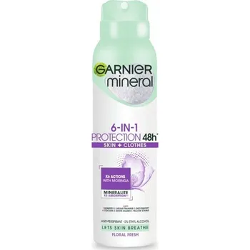 Garnier Mineral 6in1 Protection Floral Fresh Antiperspirant ve spreji 150 Ml