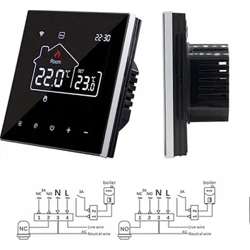 WIFI TERMOSTAT TUYA pro bojler na vodu/plyn LCD regulátor teploty 2v1