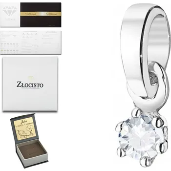 Přívěsek stříbrná Přívěsek s diamantem, Złocisto Z-501, stříbro