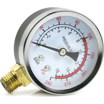 Kompresor Geko Manometr regulátoru kompresoru gw. 14 mm x 1,5 mm 100 l (G80302) (1)