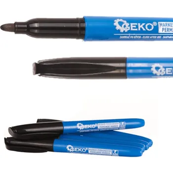 Dílna Geko Stavební permanentní černý tenký fix - sada 5 ks. (144)