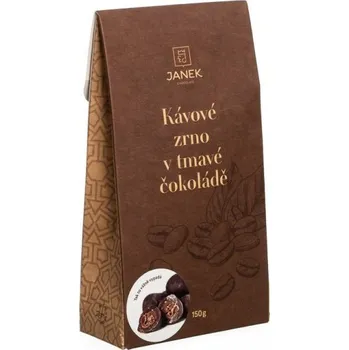 Čokoláda JANEK Kávové zrno v tmavé čokoládě 150 g (JANEK + COFFEESPOT)
