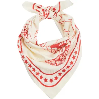 Šátek HAY Psí šátek, Off-white / Red