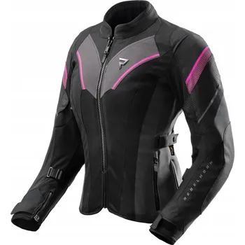 Moto bunda REBELHORN DÁMSKÁ MOTOCYKLOVÁ TEXTILNÍ BUNDA HIFLOW V ČERNÁ/ŠEDÁ/PINK 5XL