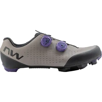 Pánské cyklistické tretry Northwave Rebel 3 pánské MTB tretry Sand/Dark Purple Velikost: 41.5