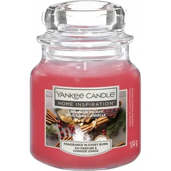 Svíčka Parafínová vonná svíčka Kardamom, Skořice, Jablka Yankee Candle 104g