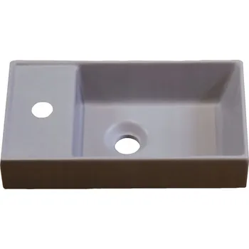 Umyvadlo závěsné obdélníkové Ideal.X 22 cm šedé