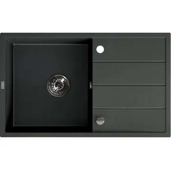 Granitový dřez Jednokomorový granitový dřez Laveo černý