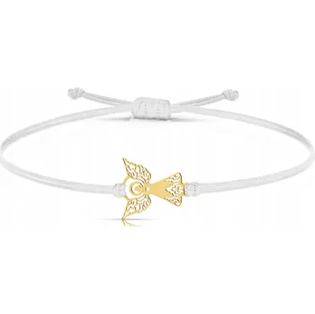 Náramek Šňůrkový náramek s andílkem Złocisto