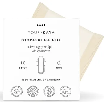 Menstruační vložka Your Kaya Organické vložky na noc 10 Kusů