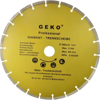 Příslušenství k brusce Kotouč průměr 300 x 8 x 32 mm segment GEKO (10)