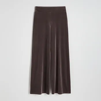 Dámské kalhoty Reserved - Velurové kalhoty - kávová - 8193B-84X - 8193B-84X-M-2