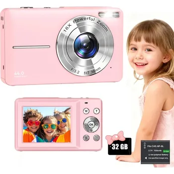Digitální fotoaparát DIGITÁLNÍ FOTOAPARÁT 16X ZOOM SÉRIE FOTOGRAFIÍ DÁREK DĚTI 2.4 VYSOKÁ